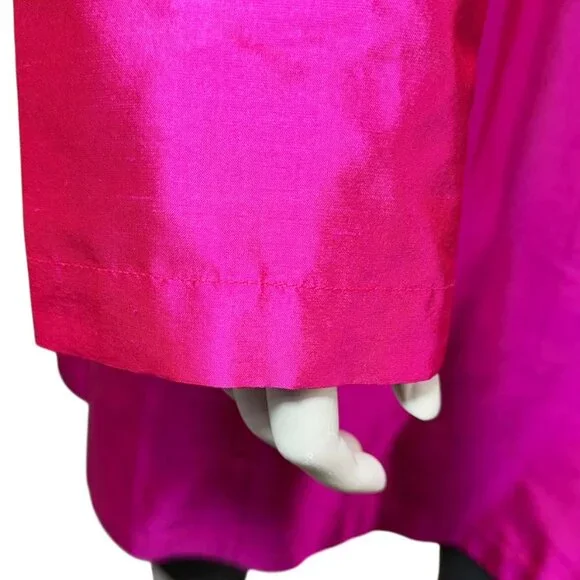 MARIKO Fuschia Slik Coat
